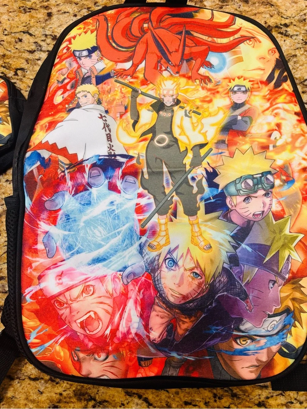 NEW Naruto Shippuden Anime 3PC Backpack, lunch box and pencil case Set